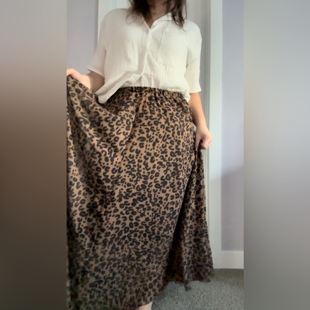 Cheetah Print Skirt